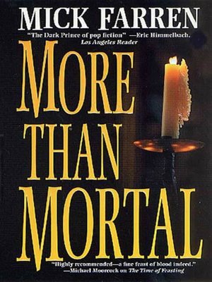 cover image of More Than Mortal